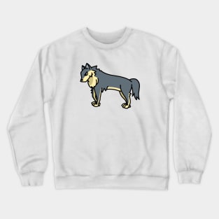 cool wolf drawing Crewneck Sweatshirt